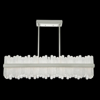 898040-1ST Fine Art Lighting Lior 48"W Rectangular Pendant with Silver Finish