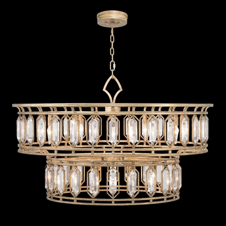 890140-2 Fine Art Lighting Westminster 42"W Round Pendant with Gold Finish