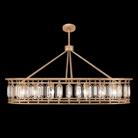 889940-2ST Fine Art Lighting Westminster 52"W Oblong Pendant with Gold Finish