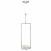 892840-1ST Fine Art Lighting Delphi 7"W Round Drop Light with Silver Finish