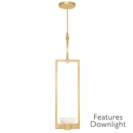 892840-21ST Fine Art Lighting Delphi 7"W Round Drop Light with Gold Finish