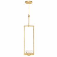 892840-2ST Fine Art Lighting Delphi 7"W Round Drop Light with Gold Finish