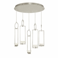 893040-1ST Fine Art Lighting Delphi 26.5"W Round Pendant with Silver Finish