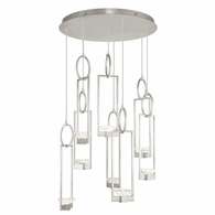 893240-1ST Fine Art Lighting Delphi 33.5"W Round Pendant with Silver Finish