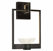 893550-3ST Fine Art Lighting Delphi 14.75"H Sconce with Black/Gold Finish