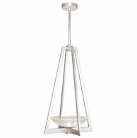 896040-1ST Fine Art Lighting Delphi 17.5"W Square Pendant with Silver Finish