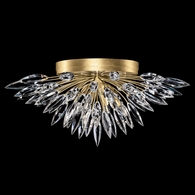 883640-1 Fine Art Lighting Lily Buds 26"W Round Flush Mount with Gold Finish