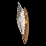 894550-21ST Fine Art Lighting Plume 22"H Sconce with Gold/White "Plumes" Finish
