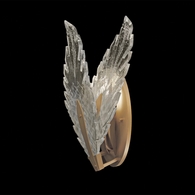 894750-2ST Fine Art Lighting Plume 16"H Sconce with Gold/Dichroic "Plumes" Finish