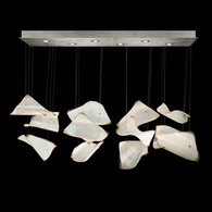 895140-171ST Fine Art Lighting Elevate 50"W Rectangular Pendant with Silver/Blank Pages Finish