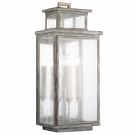 887281ST Fine Art Lamps 3 Light Wiltshire 28.5" Outdoor Wall Mount with Gray Finish