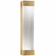 811150-43 Fine Art Lighting Crystal Bakehouse 30" Sconce with Gold Leaf w/Spires Glass Block Finish