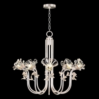 917540-1ST Fine Art Lighting Azu 35.5"W Round Chandelier with Silver Leaf Finish
