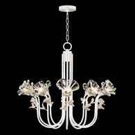 917540-3ST Fine Art Lighting Azu 35.5"W Round Chandelier with White Gesso Finish