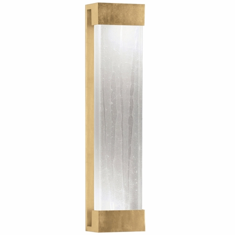 811150-43 Fine Art Lighting Crystal Bakehouse 30" Sconce with Gold Leaf w/Spires Glass Block Finish