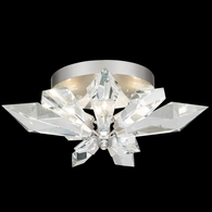 901840-1 Fine Art Lighting Foret 24.25"W Round Flush Mount with Silver Finish