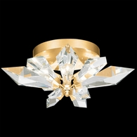 901840-2 Fine Art Lighting Foret 24.25"W Round Flush Mount with Gold Finish