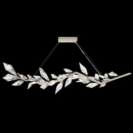 902440-1 Fine Art Lighting Foret 63.5"W Linear Pendant with Silver Finish