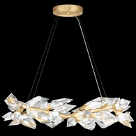 902640-2 Fine Art Lighting Foret 34"W Round Pendant with Gold Finish