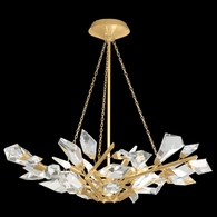 907840-2 Fine Art Lighting Foret 35.5"W Round Pendant with Gold Leaf Finish