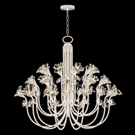 918640-3ST Fine Art Lighting Azu 56.5"W Round Chandelier with White Gesso Finish