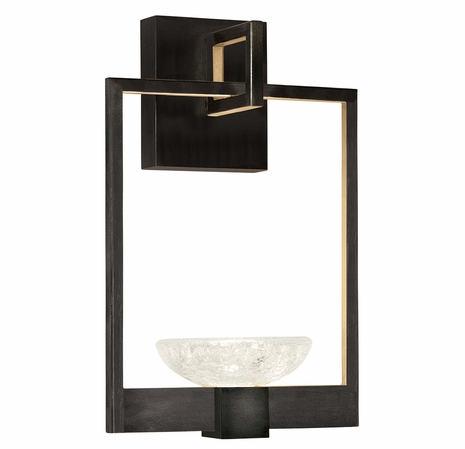 893550-3ST Fine Art Lighting Delphi 14.75"H Sconce with Black/Gold Finish