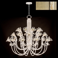 918640-2ST Fine Art Lighting Azu 56.5"W Round Chandelier with Gold Leaf Finish