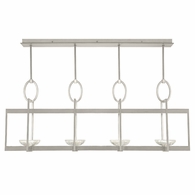 895540-1ST Fine Art Lamps 8 Light Delphi 61" Linear Pendant with Silver Finish