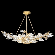 909040-2 Fine Art Lighting Foret 46.5"W Round Pendant with Gold Leaf Finish