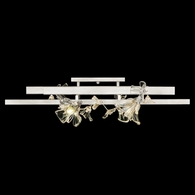 919640-1 Fine Art Lighting Azu 35"W Flush Mount with Silver Leaf Finish