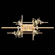919640-2 Fine Art Lighting Azu 35"W Flush Mount with Gold Leaf Finish