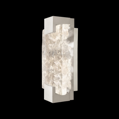 896550-21 Fine Art Lighting Terra 11.75"H Sconce with Silver/Clear Glass Finish