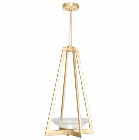 896040-2 Fine Art Lighting Delphi 17.5"W Square Pendant with Gold Finish