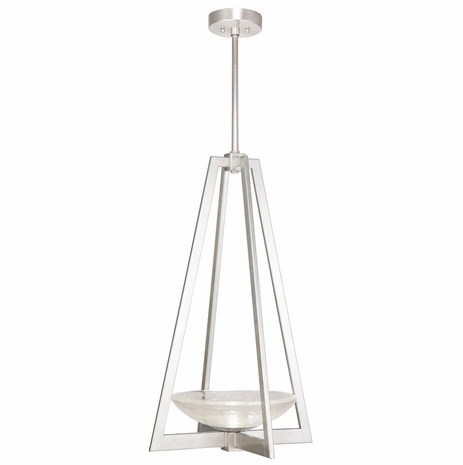 896040-1 Fine Art Lighting Delphi 17.5"W Square Pendant with Silver Finish