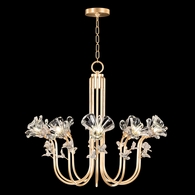 917540-2ST Fine Art Lighting Azu 35.5"W Round Chandelier with Gold Leaf Finish