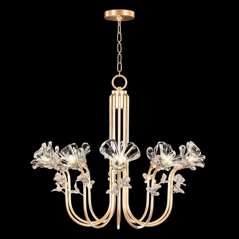 917540-2ST Fine Art Lighting Azu 35.5"W Round Chandelier with Gold Leaf Finish