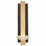 896350-3 Fine Art Lighting Delphi 18.5"H Sconce with Black/Gold Finish