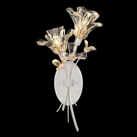 915750-1 Fine Art Lighting Azu 19.5"H RSF Sconce with Silver Leaf Finish