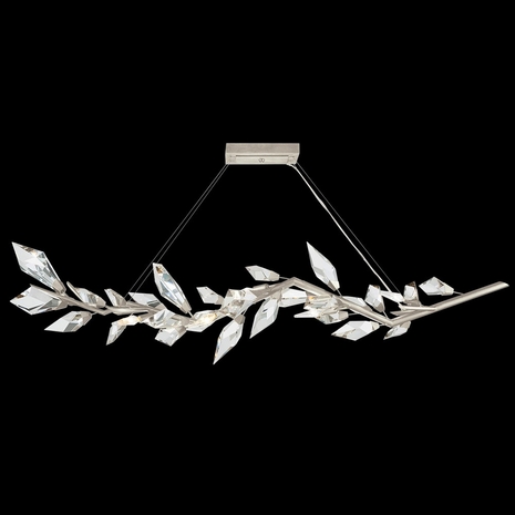902440-1 Fine Art Lighting Foret 63.5"W Linear Pendant with Silver Finish