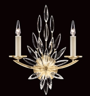 881750-1ST Fine Art Lamps 2 Light Lily Buds 22" Sconce with Gold Finish