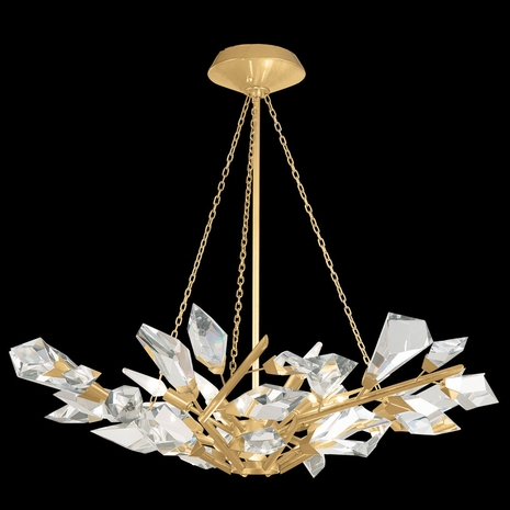 907840-2 Fine Art Lighting Foret 35.5"W Round Pendant with Gold Leaf Finish