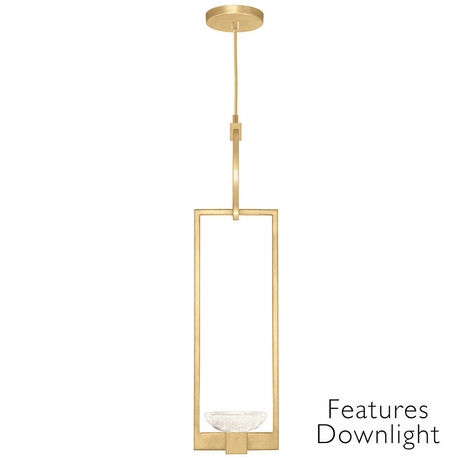 892840-21 Fine Art Lighting Delphi 7"W Round Drop Light with Gold Finish
