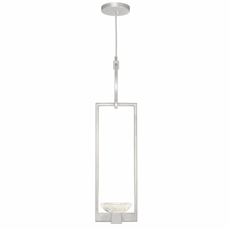892840-1 Fine Art Lighting Delphi 7"W Round Drop Light with Silver Finish