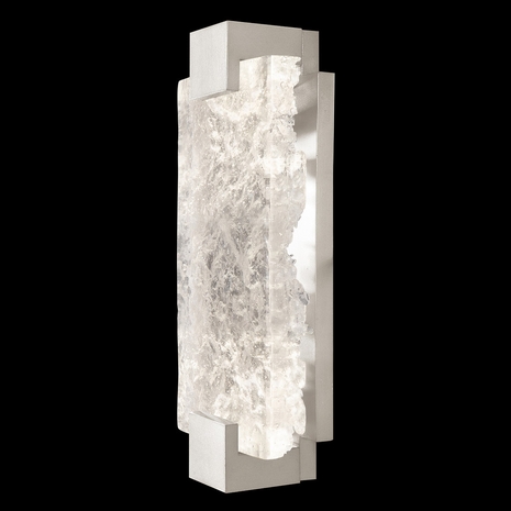 896650-21 Fine Art Lighting Terra 15.75"H Sconce with Silver/Clear Glass Finish