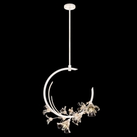 918140-3 Fine Art Lighting Azu 19"W Linear Pendant with White Gesso Finish