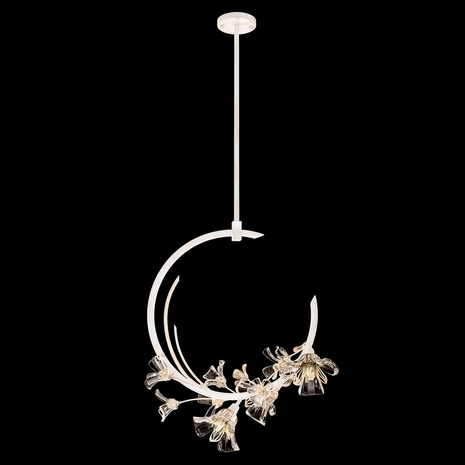 918140-3 Fine Art Lighting Azu 19"W Linear Pendant with White Gesso Finish