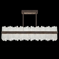 898040-3 Fine Art Lighting Lior 48"W Rectangular Pendant with Bronze Finish
