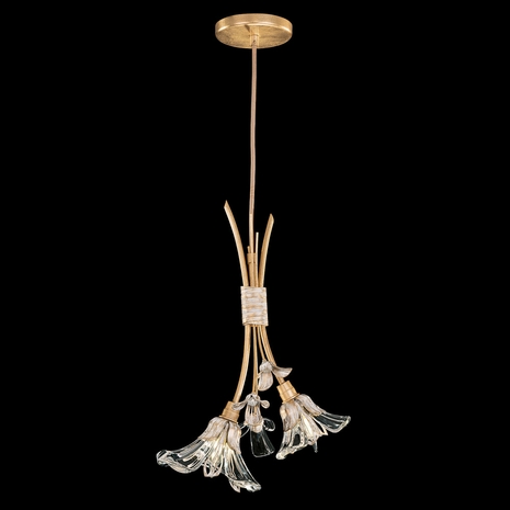 916740-2 Fine Art Lighting Azu 11"W Round Drop Light with Gold Leaf Finish