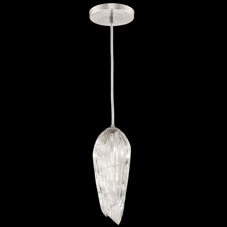911340-1ST Fine Art Lighting Las Olas 5.5"W Round Drop Light with Silver Finish
