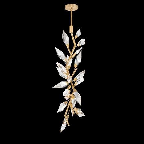 901640-2 Fine Art Lighting Foret 19"W Linear Pendant with Gold Finish